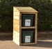 Garden Storage for 2 Recycling Bins with FREE personalised home address labels