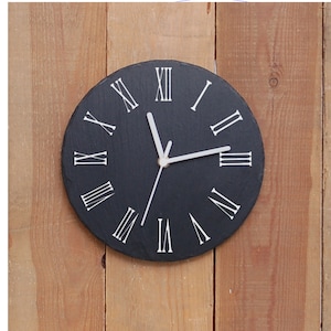 Traditional Round Slate Clock