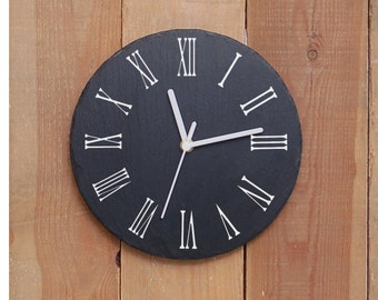 Traditional Round Slate Clock