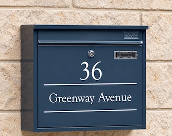 Swale - Anthracite Grey - Personalised Letterbox