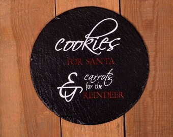 Santa's Treat Plate - "Cookies for Santa and carrots for the reindeer"