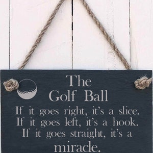 Hanging Sign - The Golf Ball Handmade Gift