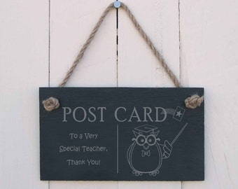 g sign - "To a very special teacher Thank you" - a fun present for that special teacher for Christmas (SR1437)