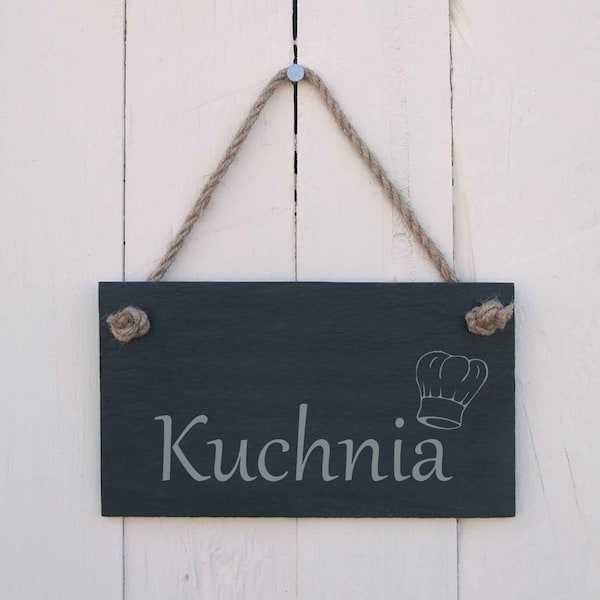 Hanging Sign Polish Kitchen 'Kuchnia' Handmade Gift