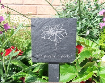 To Pretty To pick Plant marker