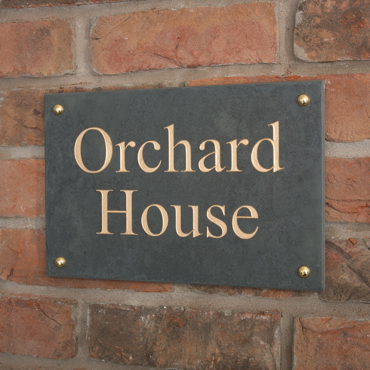 Personalised House Name Sign in Black Slate Size 30.5cm X 20cm Etsy