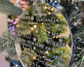 Covide Souvenirs décoration babiole de Noël 2020
