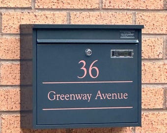 Swale - Anthracite Grey - Personalised Letterbox