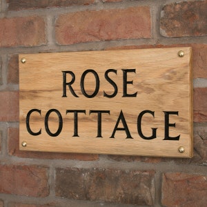 oak house sign 35.5cm x 20cm