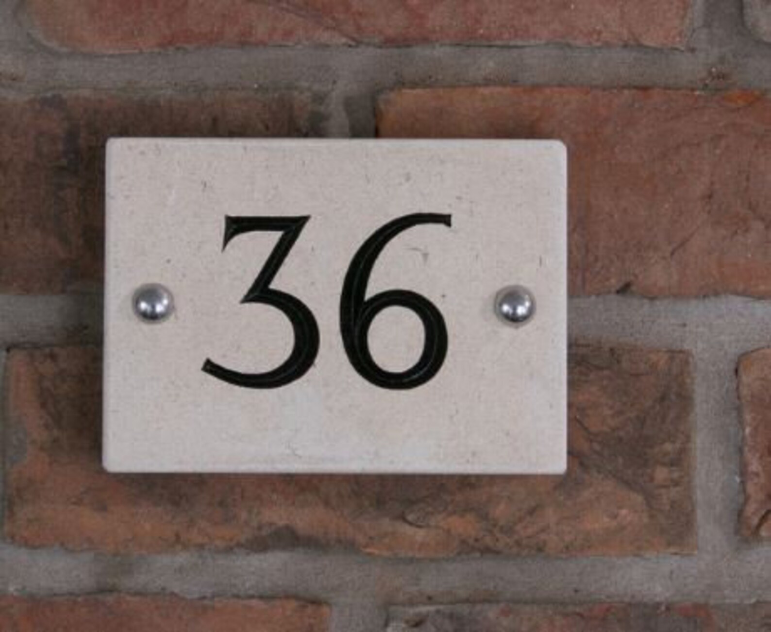 2 Digit Limestone House Number 10x14cm Etsy