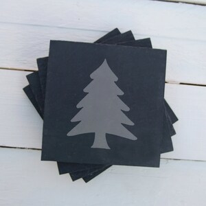 Handgemaakte Kerstboom Onderzetters - Set Van 4
