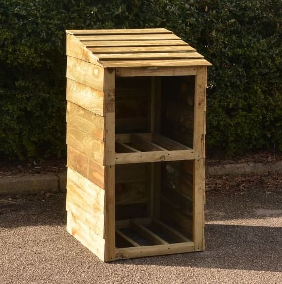 Garden Storage for 2 Recycling Bins With FREE Personalised Etsy UK