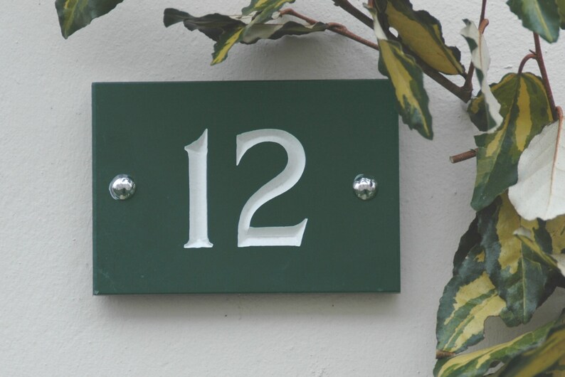 Casa Personalizado firmar una placa de número de Puerta Casa Personalizado