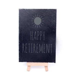 Happy retirement with a sun motif