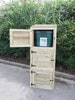 Garden Storage for 3 Recycling Bins.  Complete with doors and FREE personalised address labels 