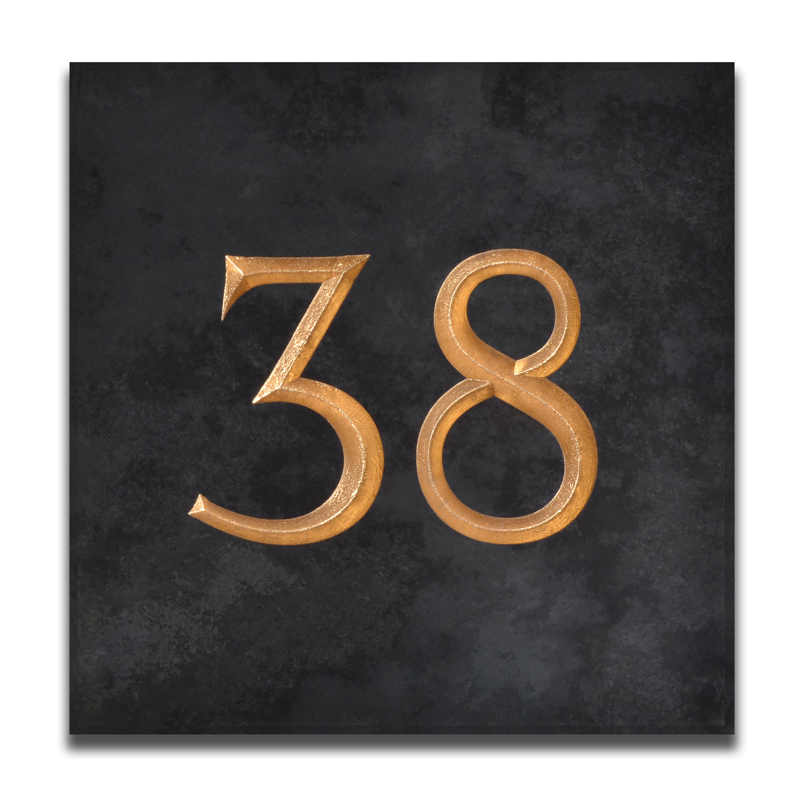 Premium Heavyweight Charcoal Grey Slate House Number Numbers Etsy UK