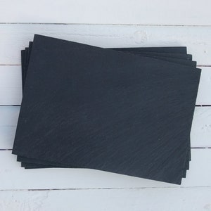Schiefer Tischsets x4 - Personalisiert / Nicht personalisiert