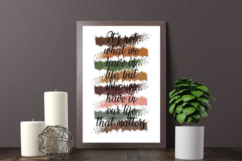 Bedroom decor dressing room prints positive thoughts wall Etsy