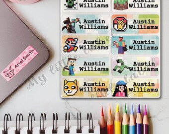 Minecraft Labels Etsy Australia