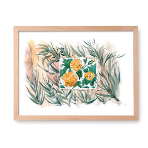 Casa Vicens Clavell de Moro Barcelona print, Casa Vicens Gaudi rajola art print, Clavell poster, Barcelona art, Barcelona wall art, Travel.