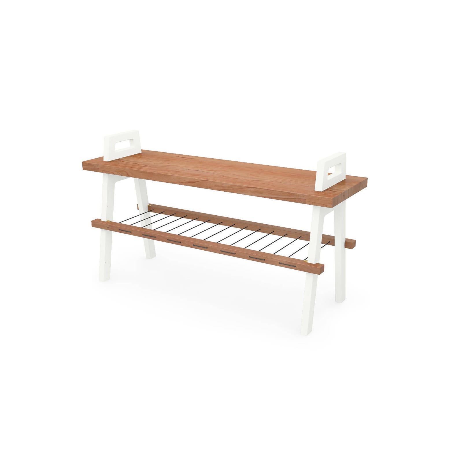 36 Entryway/hallway Storage Bench in Cherry With Shoe Etsy