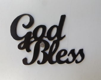 small God Bless sign-size 6 inch