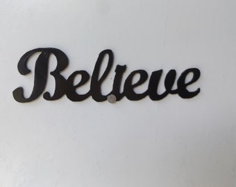 Small word Believe-size-8inch wide