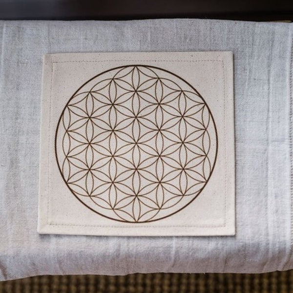 Flower of Life Crystal Grid / Charging Cloth