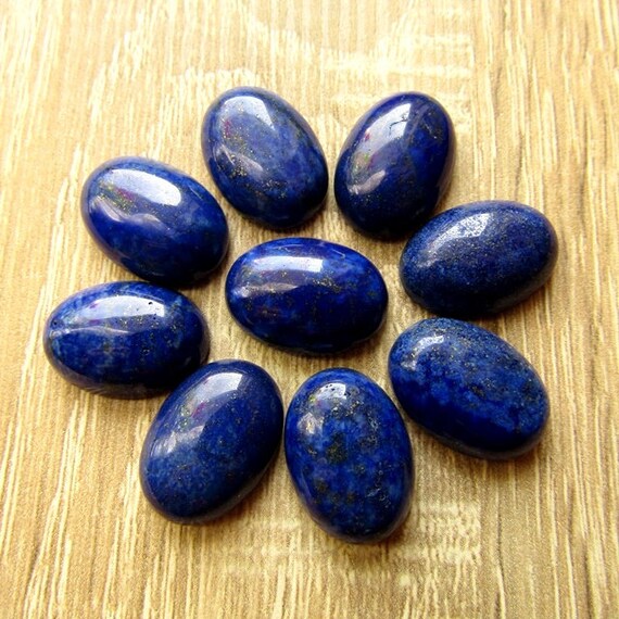 25X18MM LAPIS LAZULI GEMSTONE GRADE A OVAL LOOSE BEADS 7/"