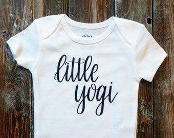 Little Yogi Baby Bodysuit: Mommy's Yoga Partner Outfit