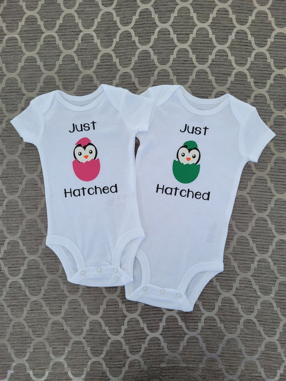 Just Hatched Penguin Shirt Newborn Baby Outfit Coming Home Outfit Going Home Outfit Brand New Baby Bodysuit Funny Baby Outfit Etsy