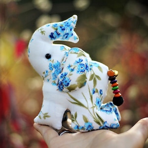 Stuffed elephant, Elephant plush doll, Home decor, Gift