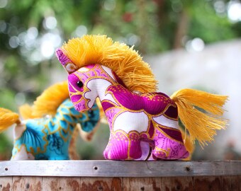 plush horse keyring