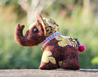 Stuffed elephant, Elephant plush doll, Home decor, Gift