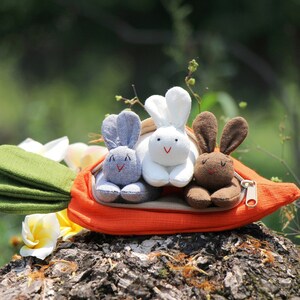 Rabbit Plush Bunny Backpack Faux Fur Hare Shoulder Bags Plush Doll  Crossbody Handbag__+