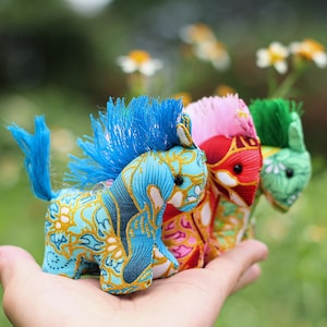 Juego de 5 llaveros de poni de algodón de colores: llaveros de caballo de peluche, regalos para baby shower