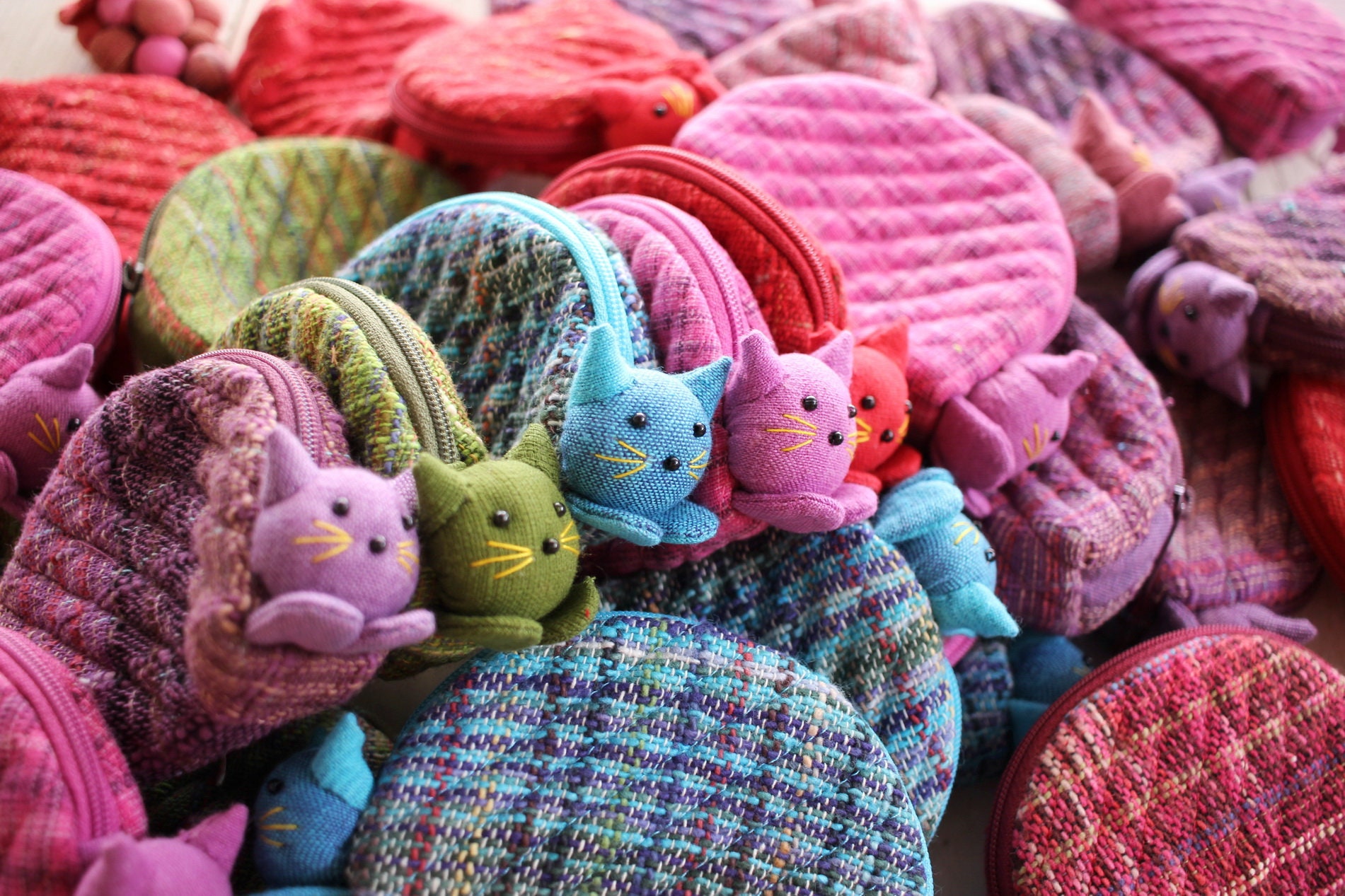 Wholesale 50 Cat Coin Purses Coin Purse Zippered Handmade Etsy