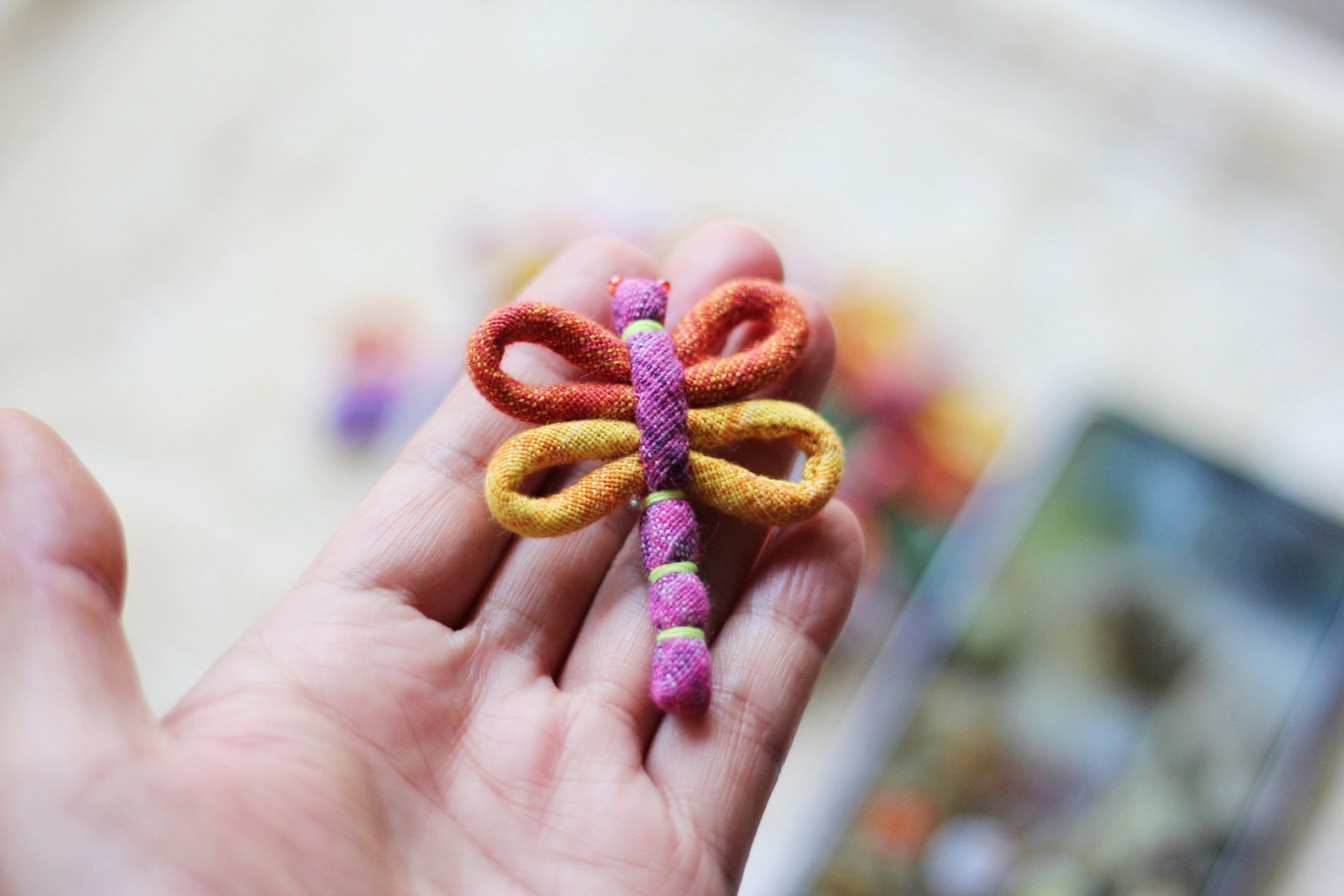 Wholesale 100 Handmade dragonfly pins Animal brooch Fabric Etsy