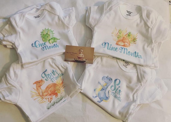 baby milestone onesies