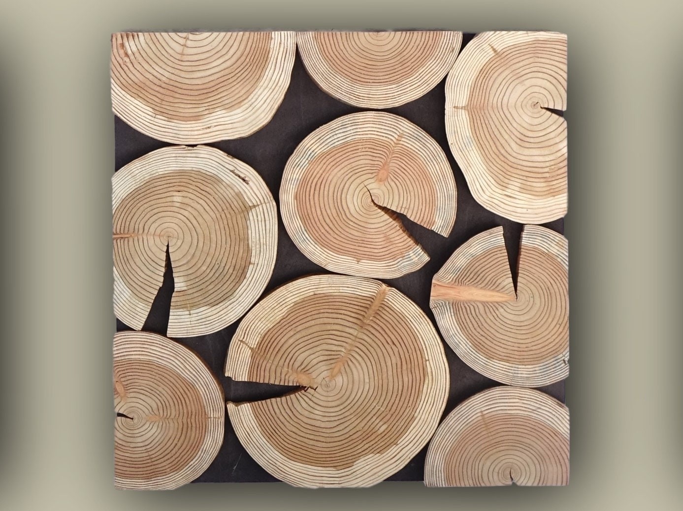 USA & Canada Only Wooden Slabs Wall Art 3D Wood Wall Art Etsy Canada