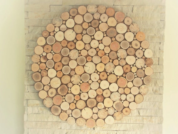 USA ONLY, tree slices wall art, round wall hanging decoration, wooden wall art, environment wall art