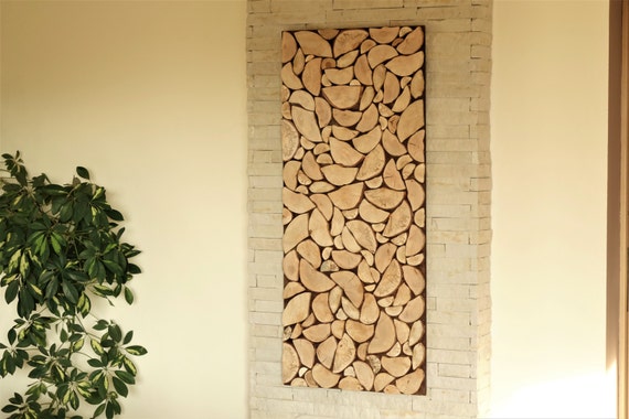 USA ONLY, wood art chopped slices panel, Environment wall art, sliced wood art, wood wall art, nature wall hanging, holzwand kunst