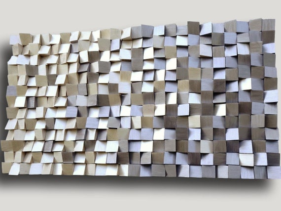 USA only, 3D wood wall art gold and silver, mosaic wood wall art