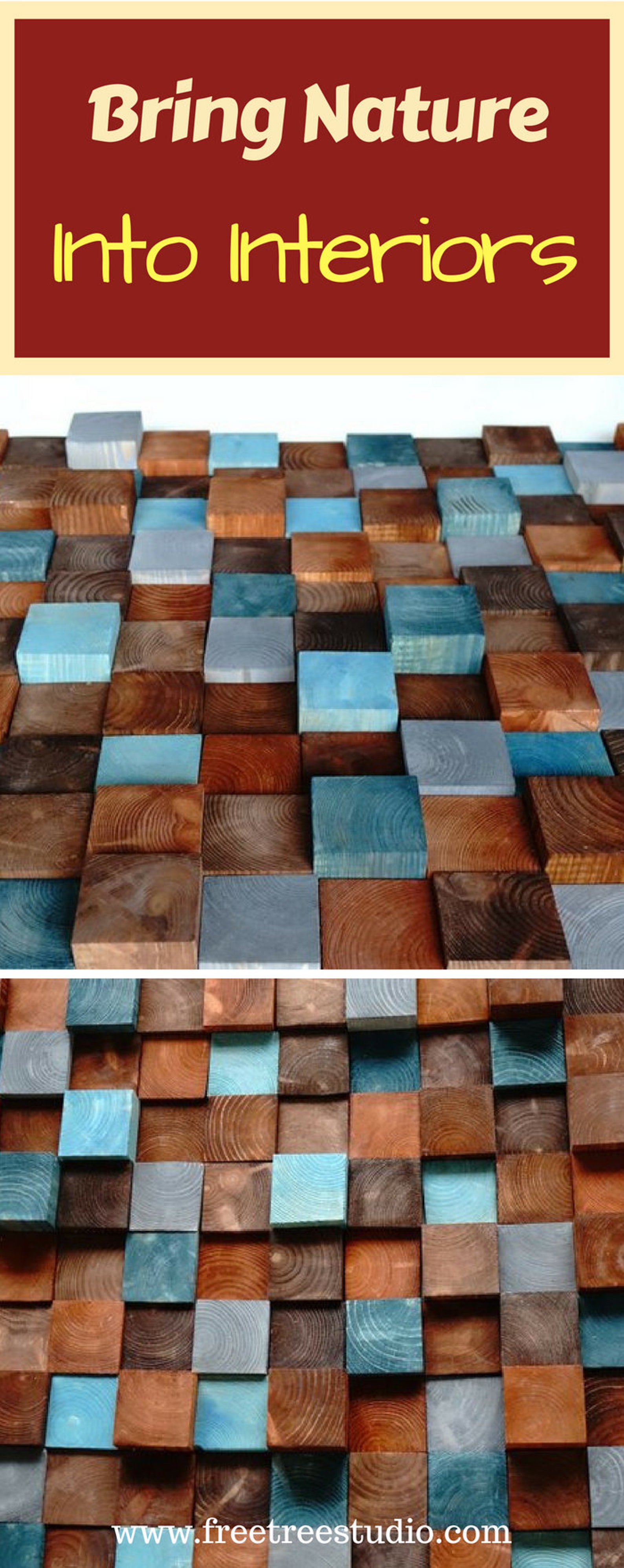 Wooden Wall Art Textured Wooden Wall Art Mosaic Wall - Etsy