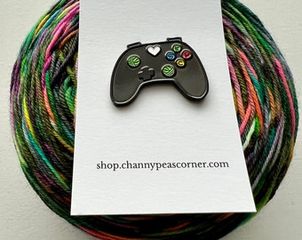 WIP Controller Yarn Gamer Enamel Pin