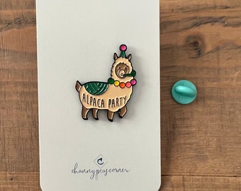 Alpaca Party !!! Fiesta Enamel Pin