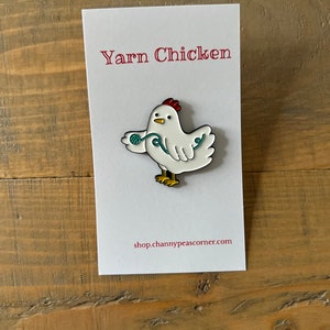 Yarn Chicken Soft Enamel Pin