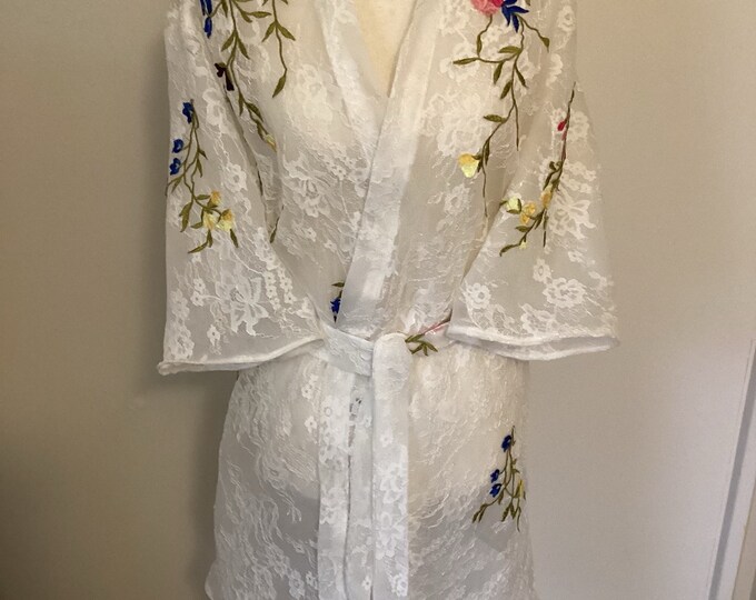 Hand Made Robe Unpack Moms Wedding Gown, Bridal Robe Made From Mom’s Wedding Gown ...