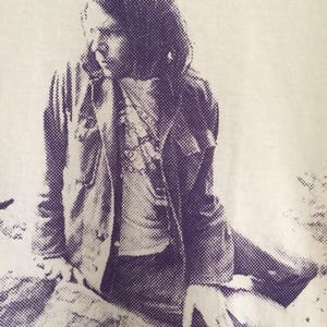 Neil Young and Cat Screenprint Shirt