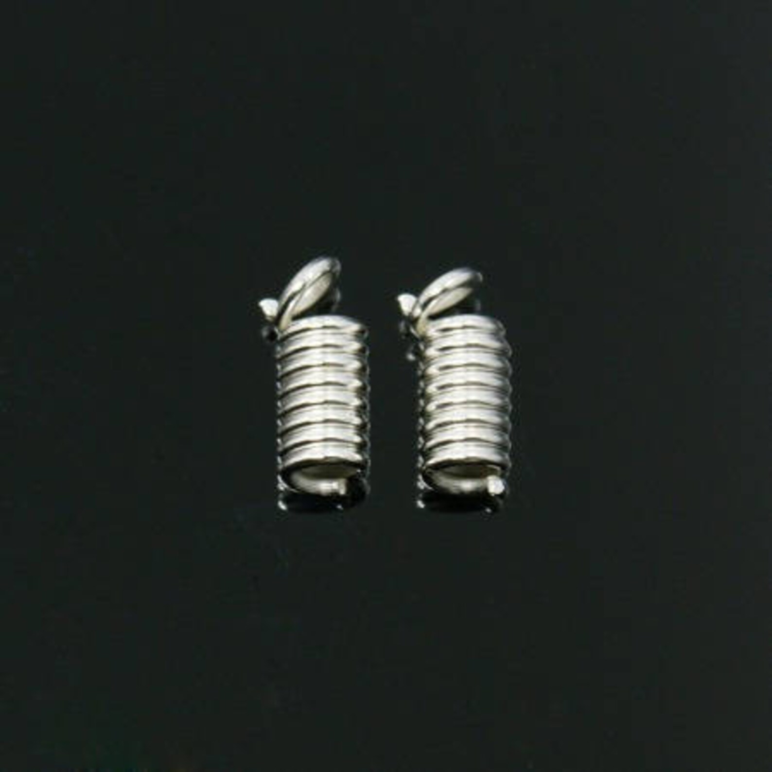 100 iron cord cord tips WITHOUT NICKEL platinum color Etsy